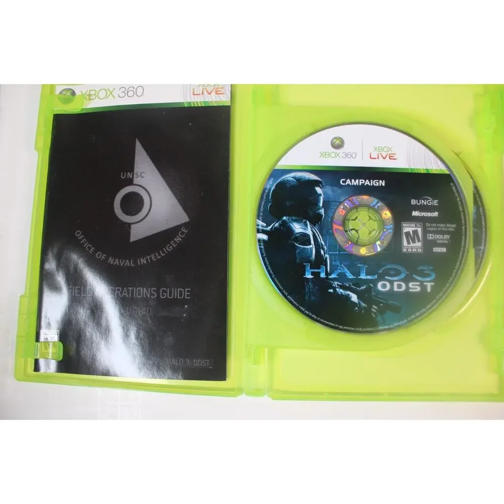 4 games Lot: Halo 2 W/ Map Pack, Halo 3, Halo 3 ODST, Halo 4 (Xbox/ Xbox 360)